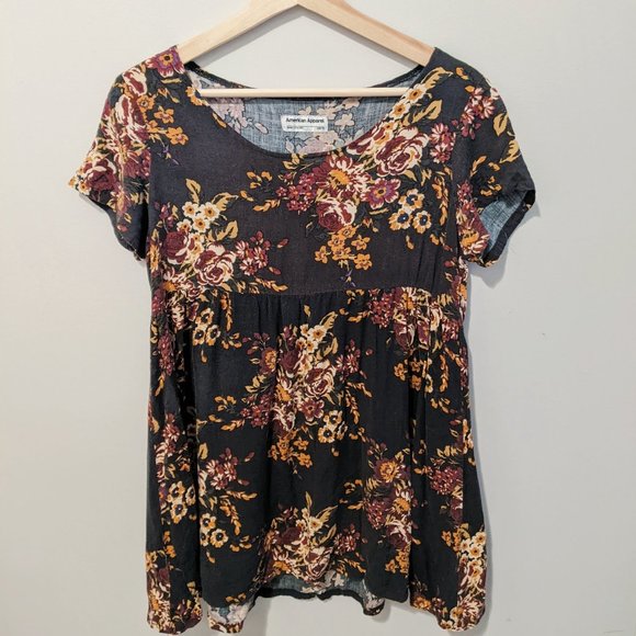 American Apparel Floral Baby Doll Dress - Picture 3 of 3